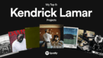 SPOTIFY LANZARÁ «MI TOP 5: KENDRICK LAMAR PROYECTOS»