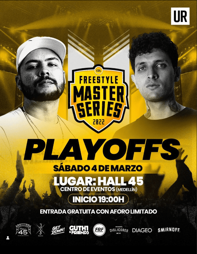 Flyer Playoffs FMS Colombia.
